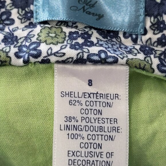 Old Navy Women's Skirt size 8, lime green w/multicolor stripes, like-new EUC - Picture 3 of 10